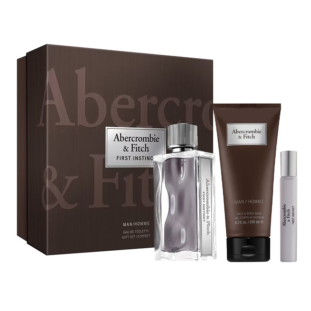 A&F First Instinct Estuche 3 Piezas-Caballero