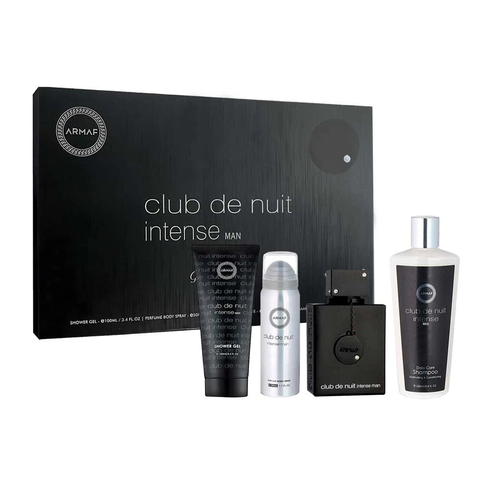 Armaf Intense Estuche 4 Piezas Caballero EDT 100ml + Gel de baño 100ml + Shampoo 250ml + Spray Corporal 30ml