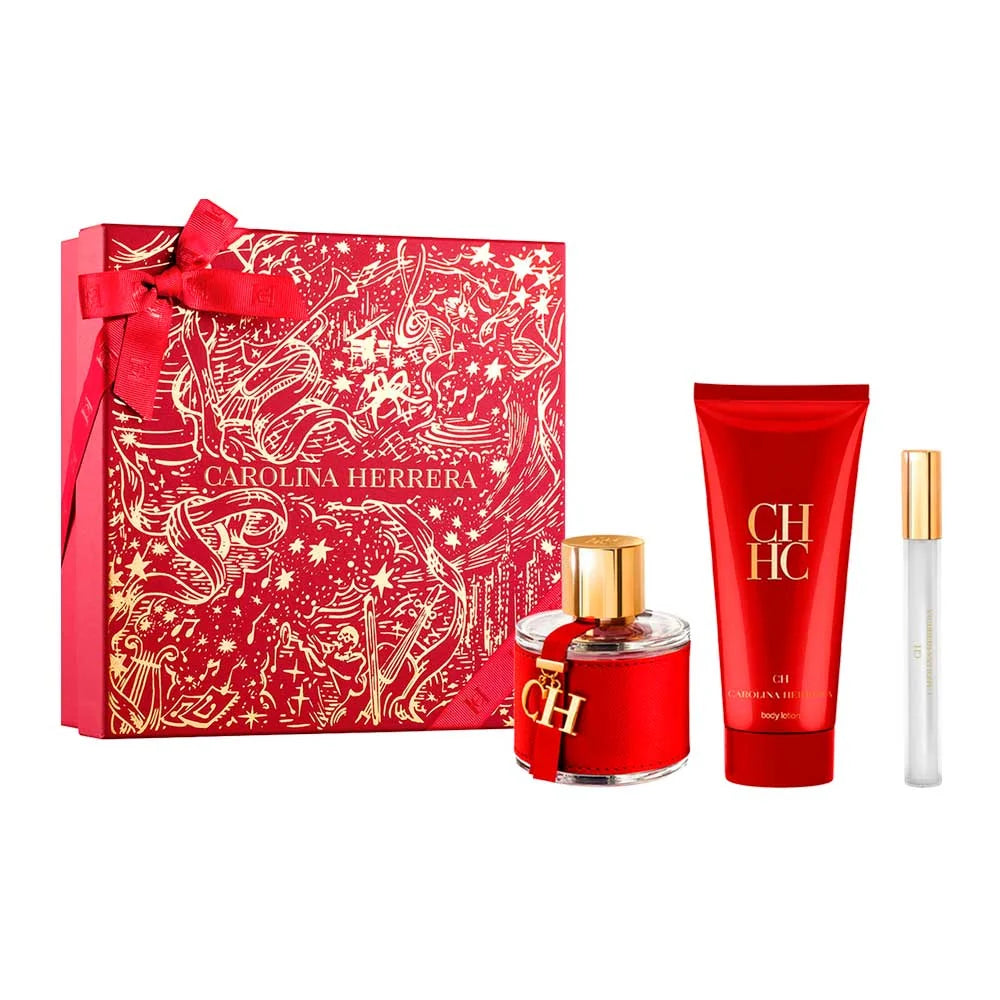 CH Estuche 3 Piezas Dama EDT 100ml + Locion Corporal 100ml + Miniatura 10ml
