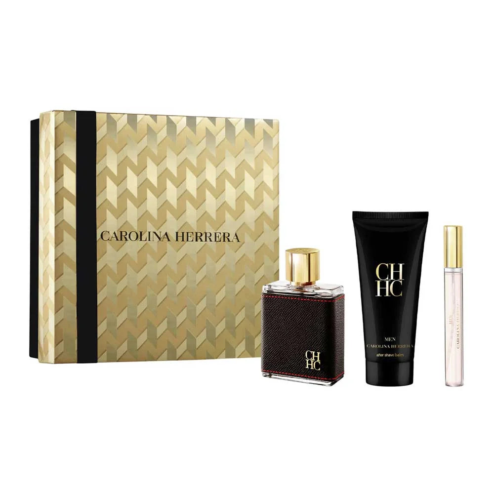 CH Estuche 3 Piezas Caballero EDT 100ml + Crema de Afeitar 100ml + Miniatura 10ml