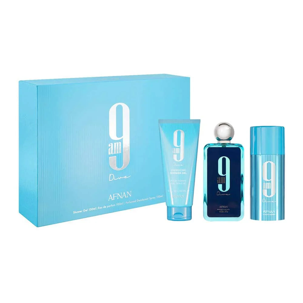 Afnan 9Am Dive Estuche 3 pzs- Unisex